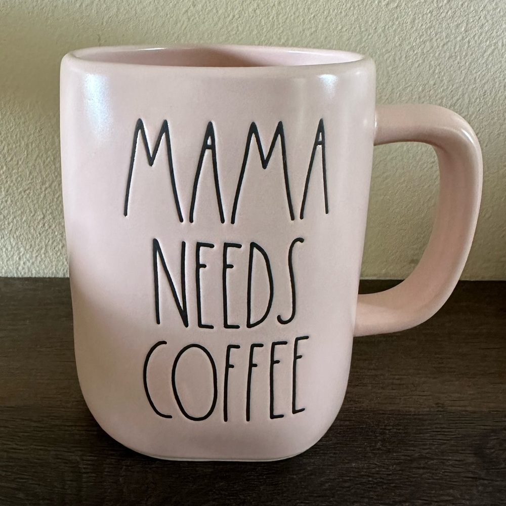 Rae Dunn Light Pink Mama Needs Coffee Mug